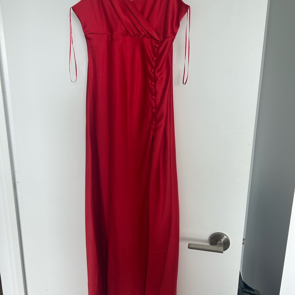 Elegant Zara Red Evening Gown (Satin) - new with tags.